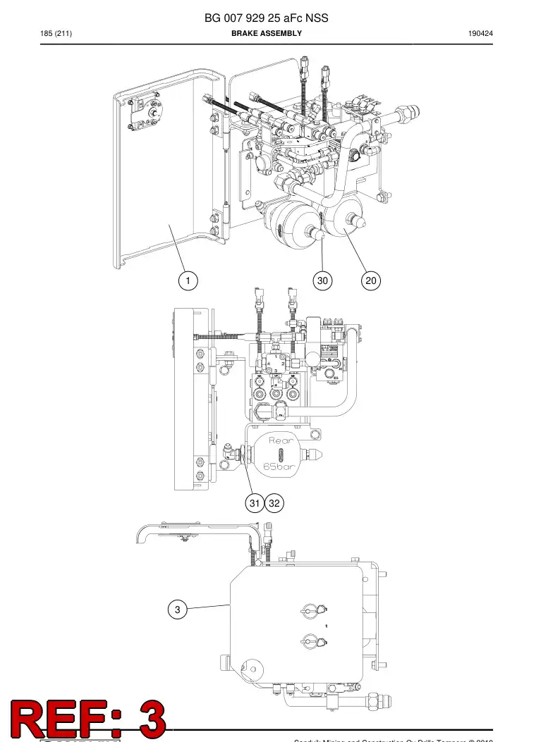 BG00322911a BG 003 229 11a Hose Protection - Sandvik Technical Drawing