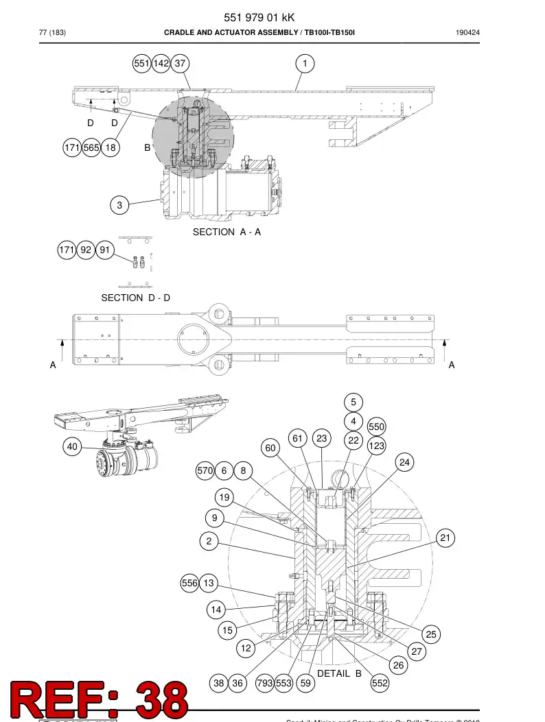 BG00323096a BG 003 230 96a Shim - Sandvik Technical Drawing