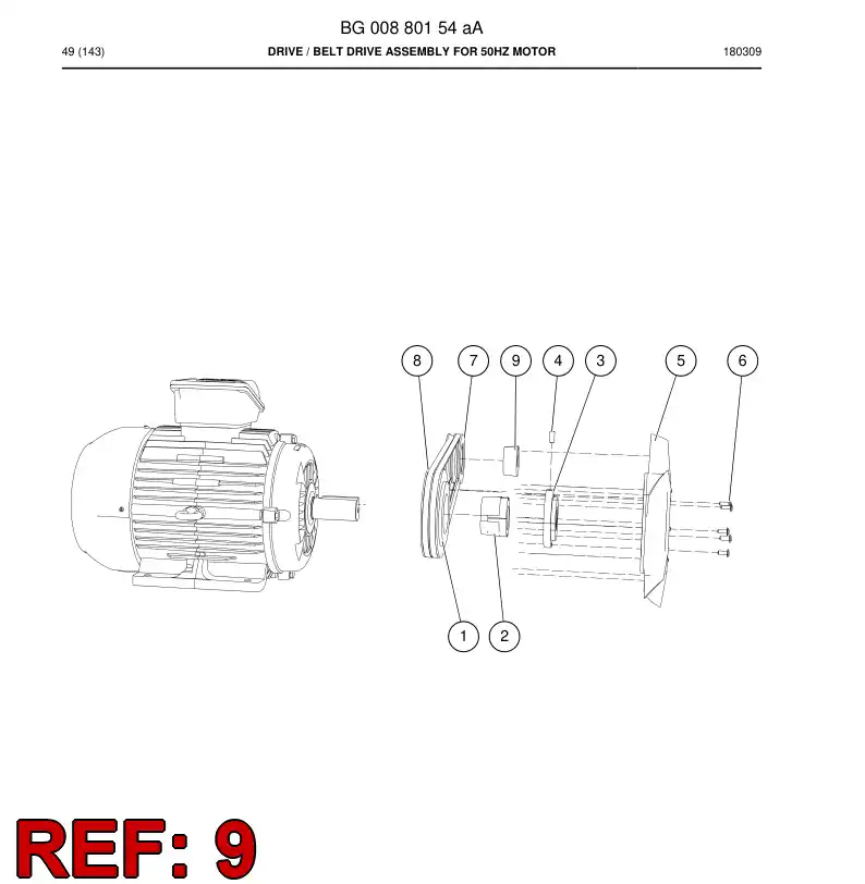 BG00323166a BG 003 231 66a Bushing - Sandvik Technical Drawing