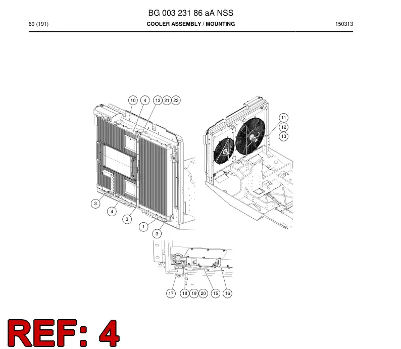 BG00323176a BG 003 231 76a Plate, Cover - Sandvik Technical Drawing