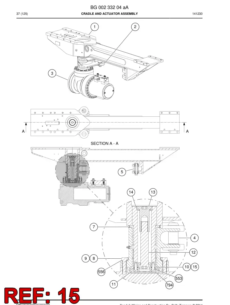 BG00323221a BG 003 232 21a Shim - Sandvik Technical Drawing