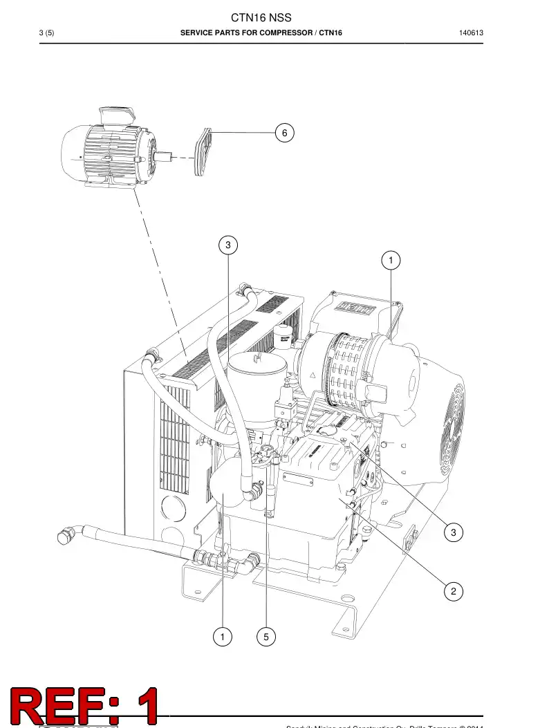 BG00323348a BG 003 233 48a Service Kit - Sandvik Technical Drawing