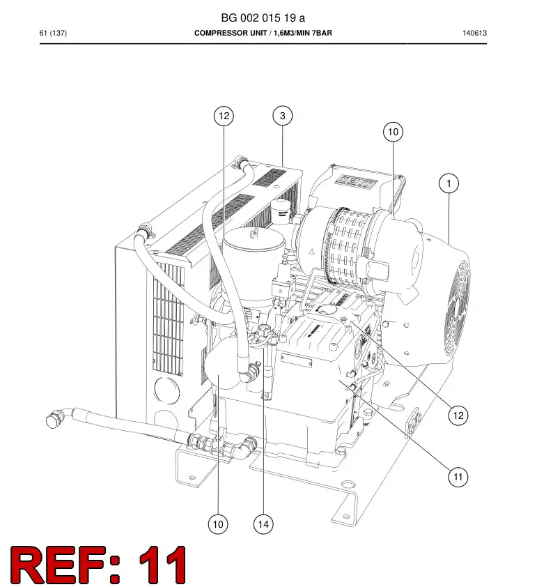 BG00323740a BG 003 237 40a Service Kit - Sandvik Technical Drawing