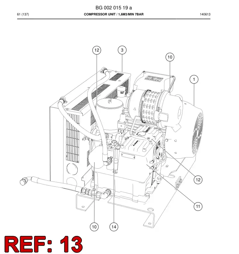 BG00323744a BG 003 237 44a Service Kit - Sandvik Technical Drawing
