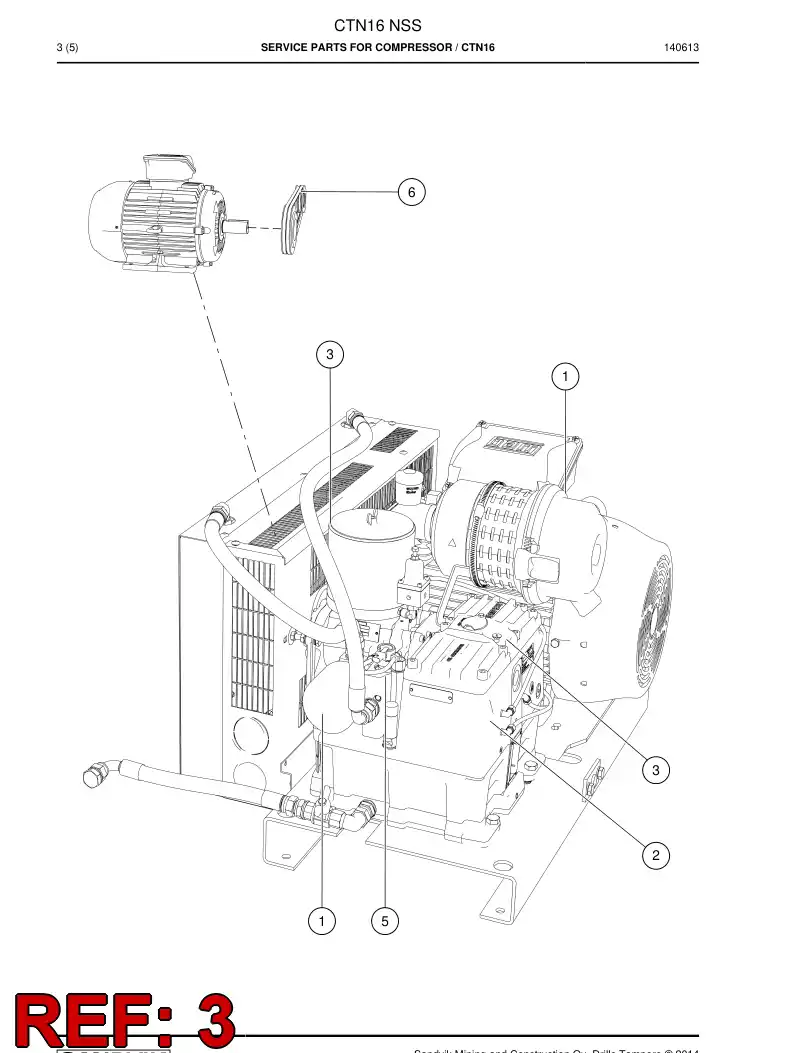BG00323808a BG 003 238 08a Service Kit - Sandvik Technical Drawing