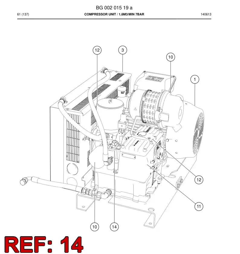 BG00323812a BG 003 238 12a Service Kit - Sandvik Technical Drawing