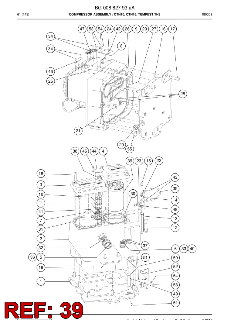 BG00323824b BG 003 238 24b SEPARADOR DE LEO - Sandvik Technical Drawing
