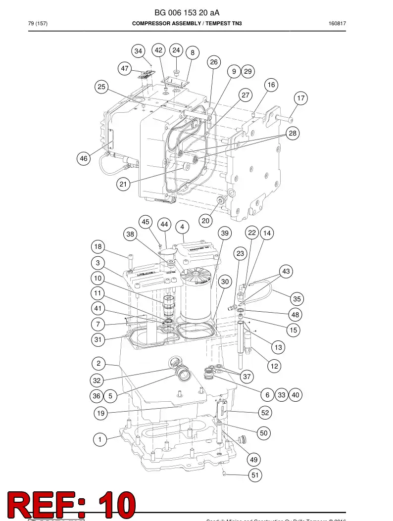 BG00323879a BG 003 238 79a VLVULA, DESCARGA - Sandvik Technical Drawing