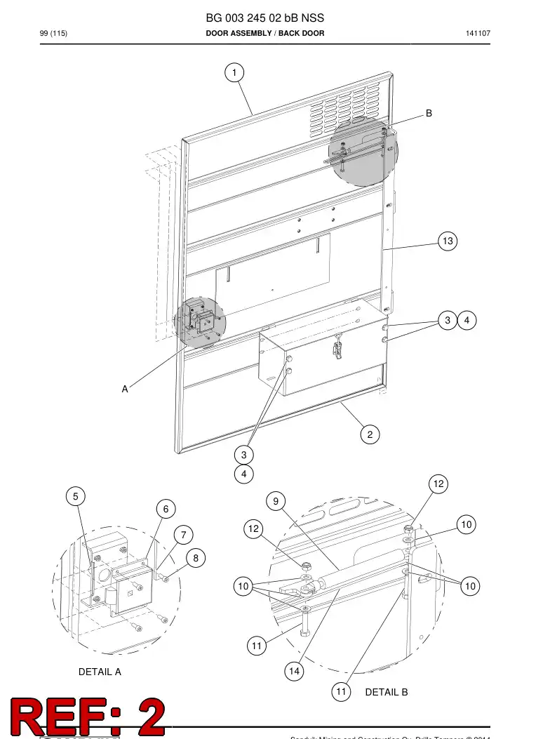 BG00324634a BG 003 246 34a Tool Box - Sandvik Technical Drawing