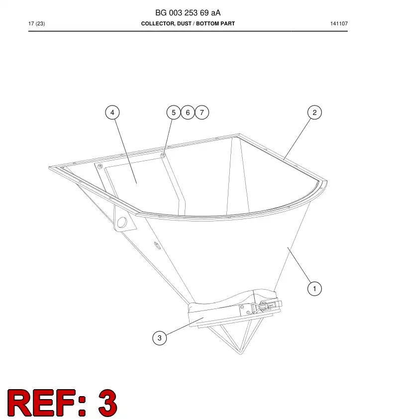 BG00325400a BG 003 254 00a Clamp - Sandvik Technical Drawing