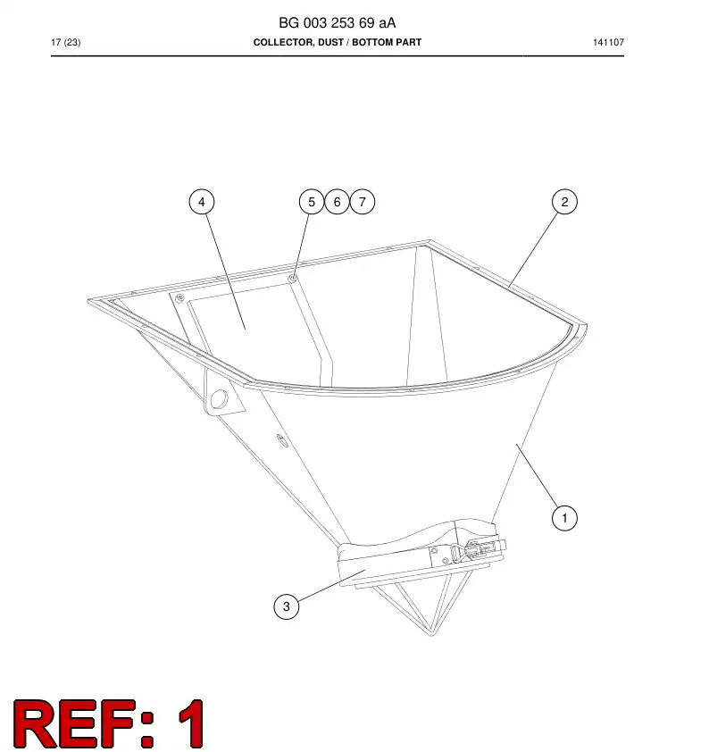 BG00325401a BG 003 254 01a Cone - Sandvik Technical Drawing