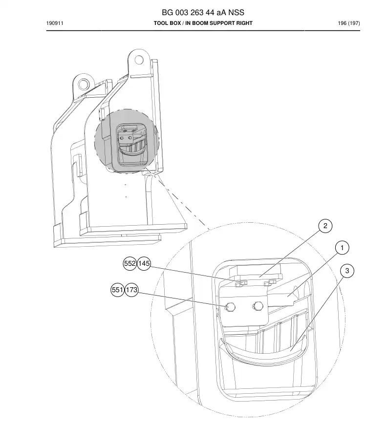 BG00326344a BG 003 263 44a Tool Box - Sandvik Technical Drawing