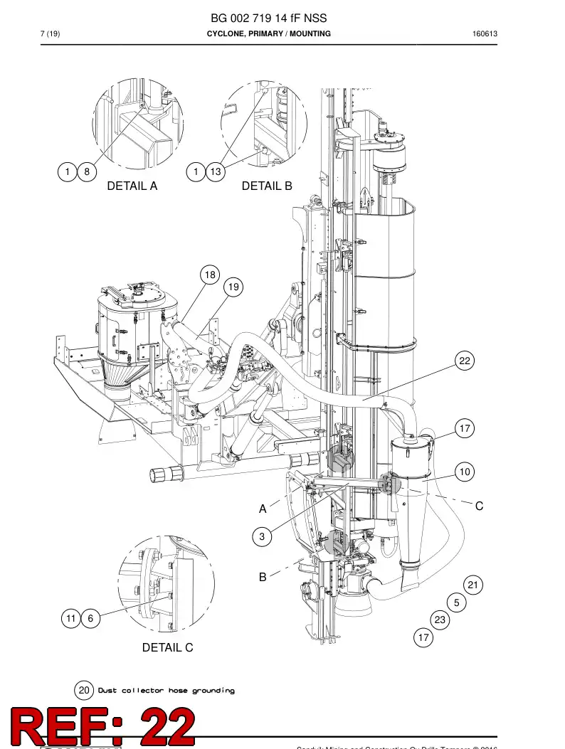 BG00326399b BG 003 263 99b Hose - Sandvik Technical Drawing