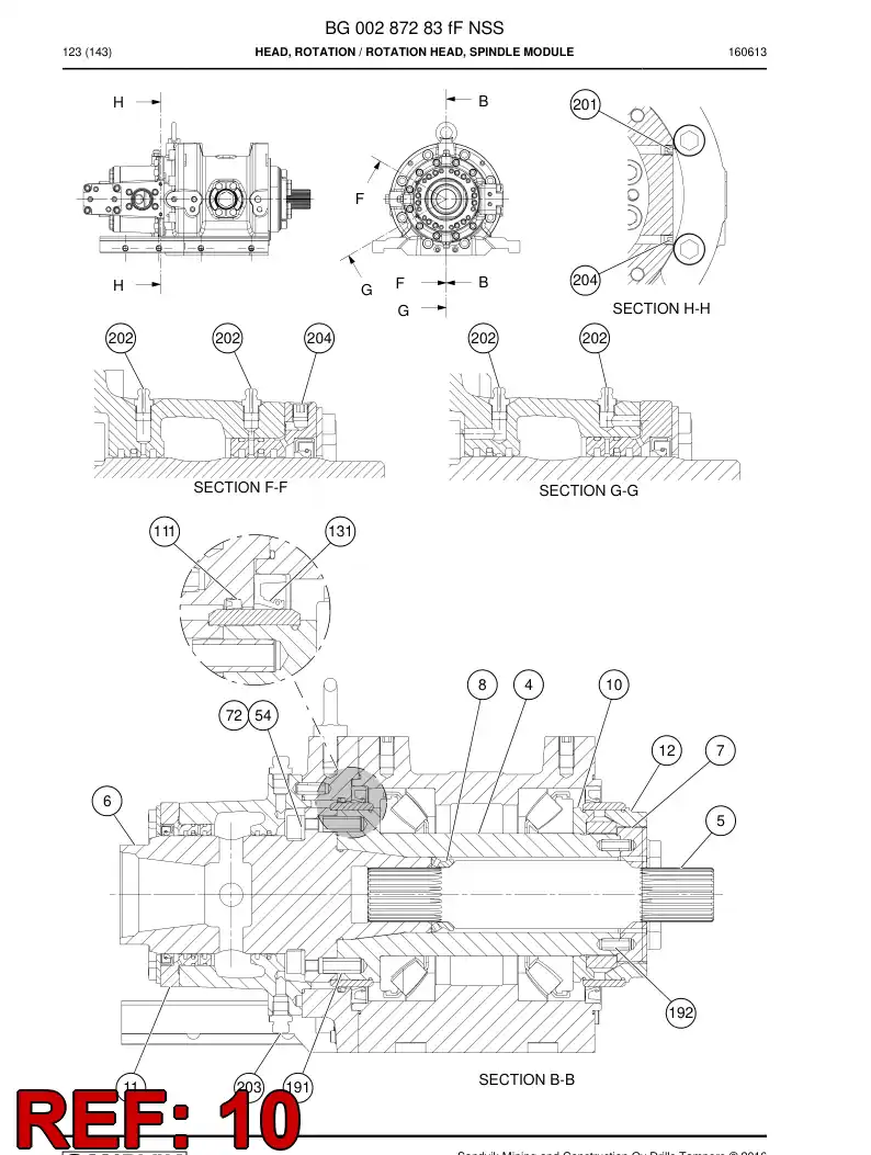 BG00326601a BG 003 266 01a Bushing - Sandvik Technical Drawing