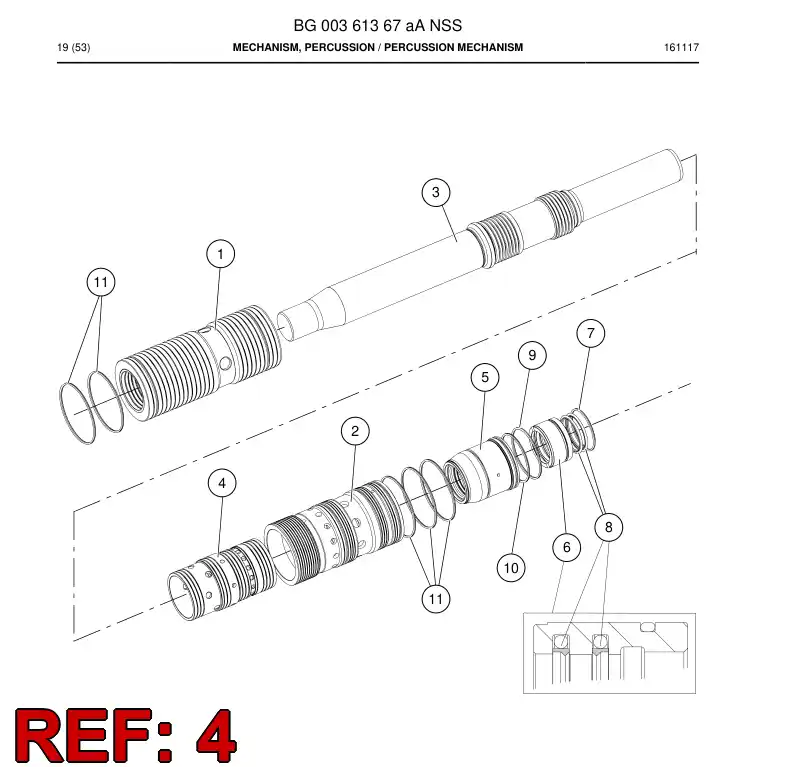 BG00326650a BG 003 266 50a DISTRIBUIDOR - Sandvik Technical Drawing