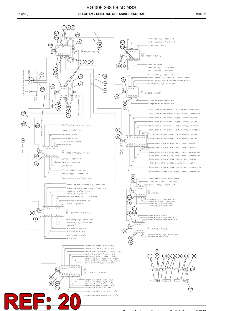 BG00326891a BG 003 268 91a Connector - Sandvik Technical Drawing