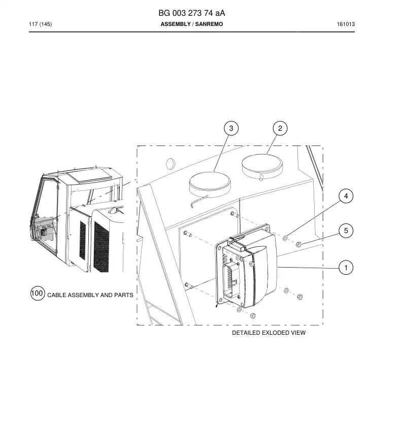 BG00327374a BG 003 273 74a Assembly - Sandvik Technical Drawing