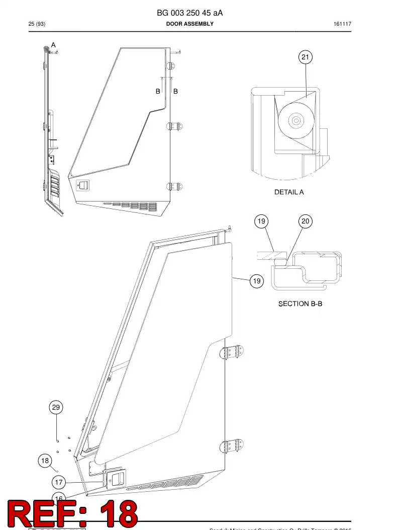 BG00327453a BG 003 274 53a Plug, Cover - Sandvik Technical Drawing