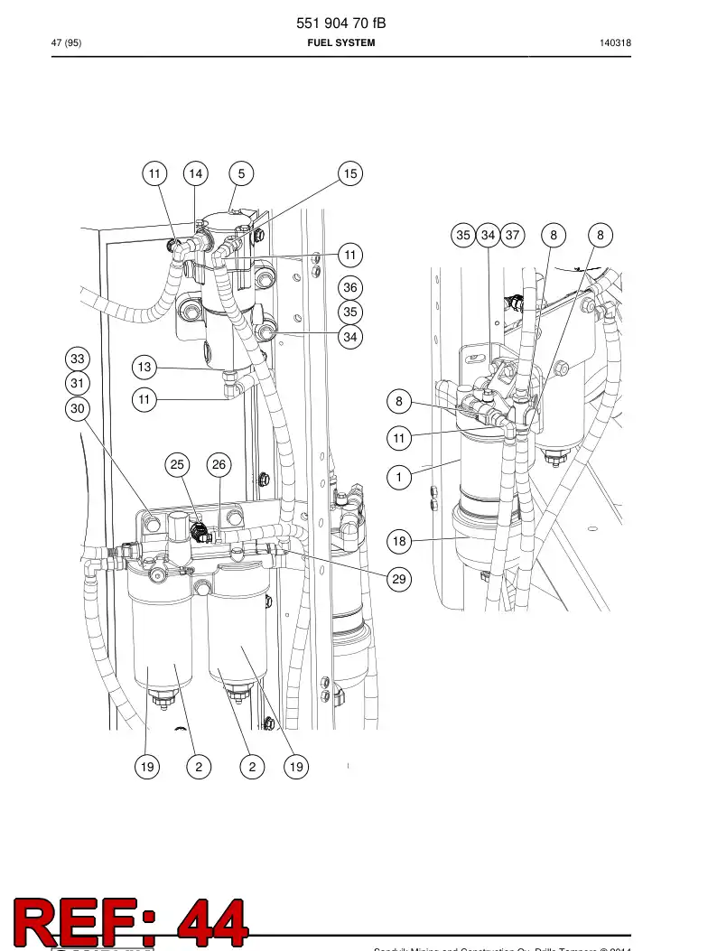 BG00327971a BG 003 279 71a Adapter, Elbow - Sandvik Technical Drawing