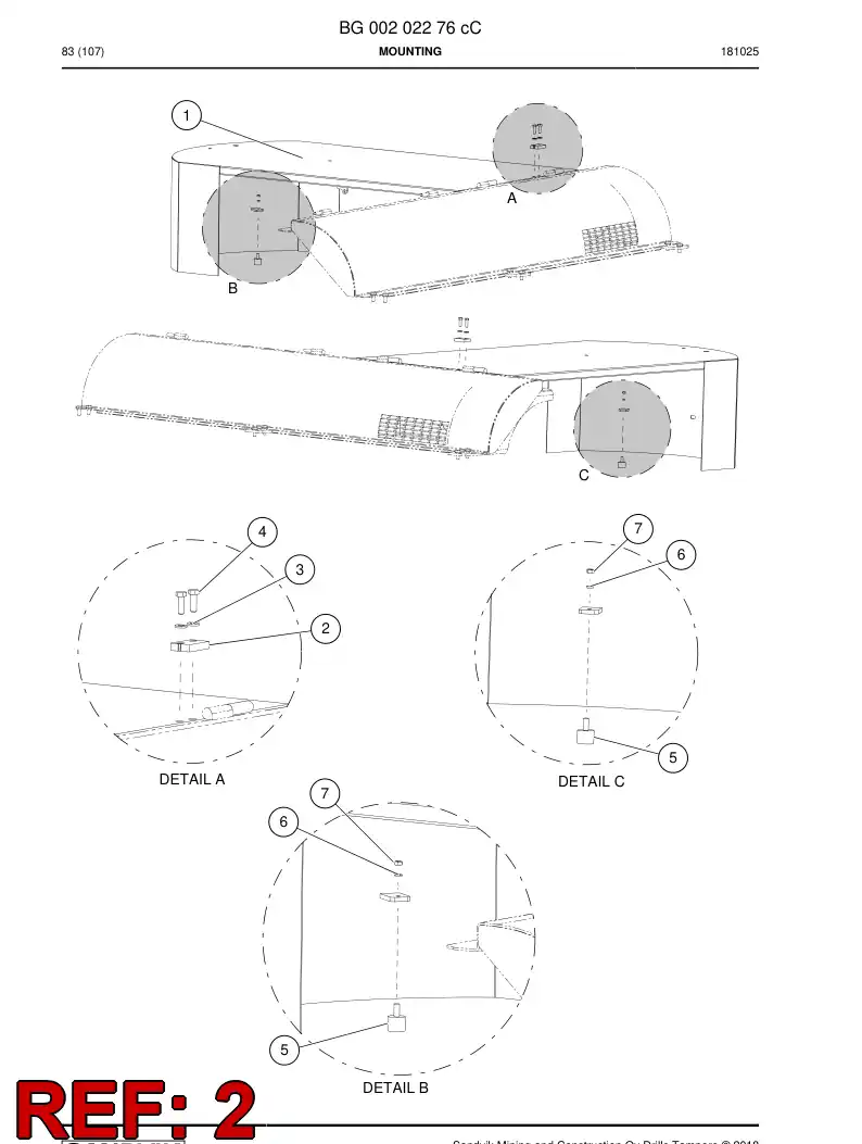 BG00328032b BG 003 280 32b Plate - Sandvik Technical Drawing