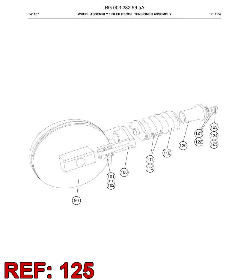 BG00328398a BG 003 283 98a Fitting - Sandvik Technical Drawing