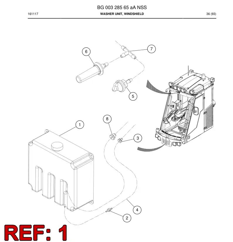 BG00328715a BG 003 287 15a Container - Sandvik Technical Drawing