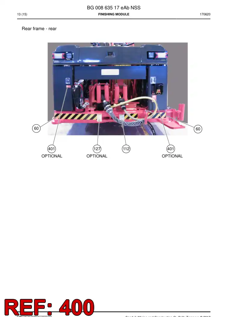 BG00328717d BG 003 287 17d Decal - Sandvik Technical Drawing