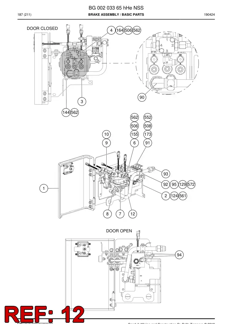 BG00328937b BG 003 289 37b Pipe - Sandvik Technical Drawing
