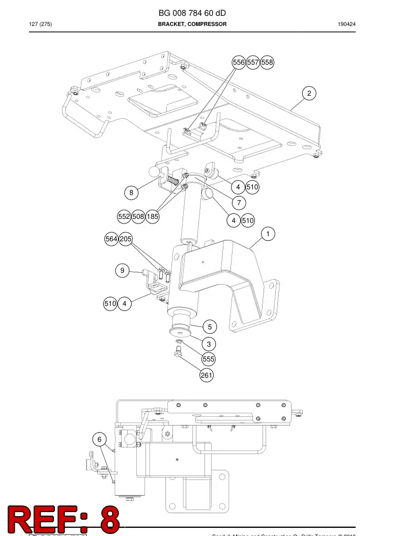 BG00329166a BG 003 291 66a Pin - Sandvik Technical Drawing