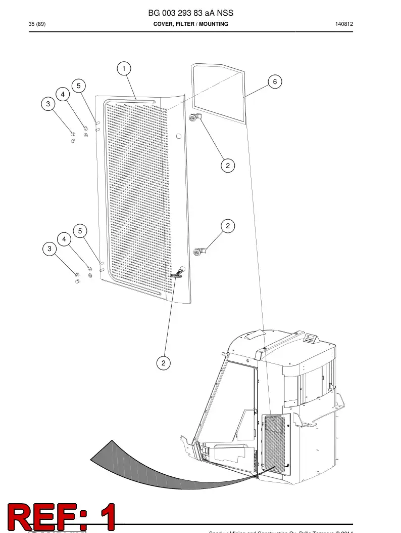 BG00329466a BG 003 294 66a Cover - Sandvik Technical Drawing