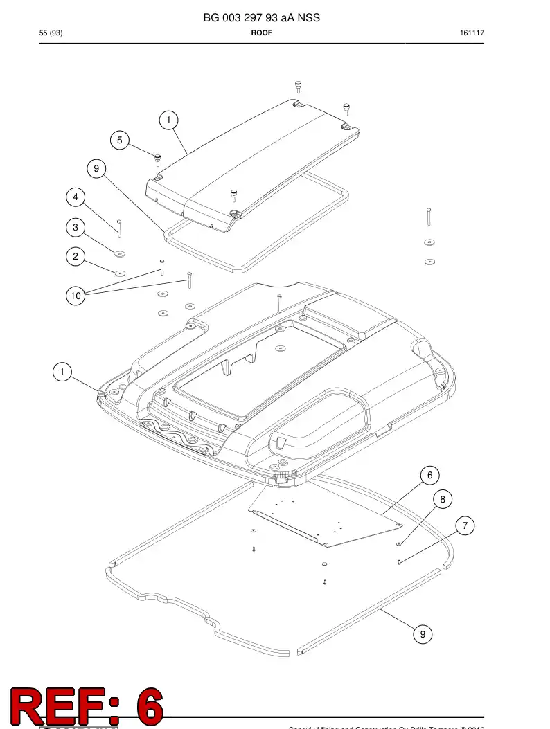 BG00329915a BG 003 299 15a Bracket - Sandvik Technical Drawing
