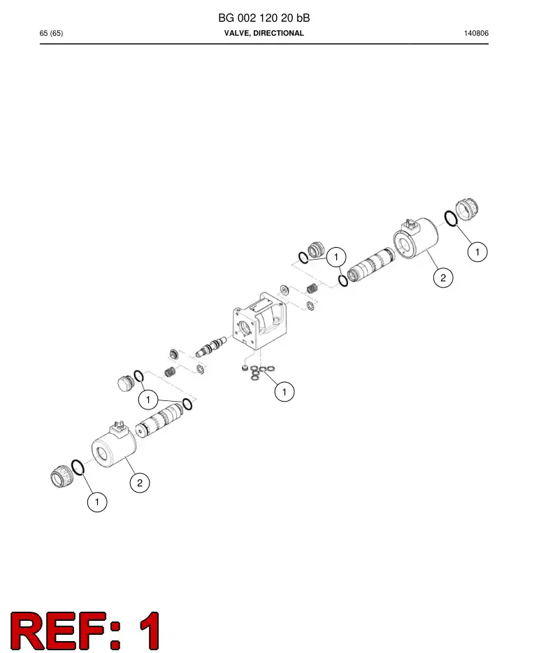 BG00334347a BG 003 343 47a Seal Kit - Sandvik Technical Drawing