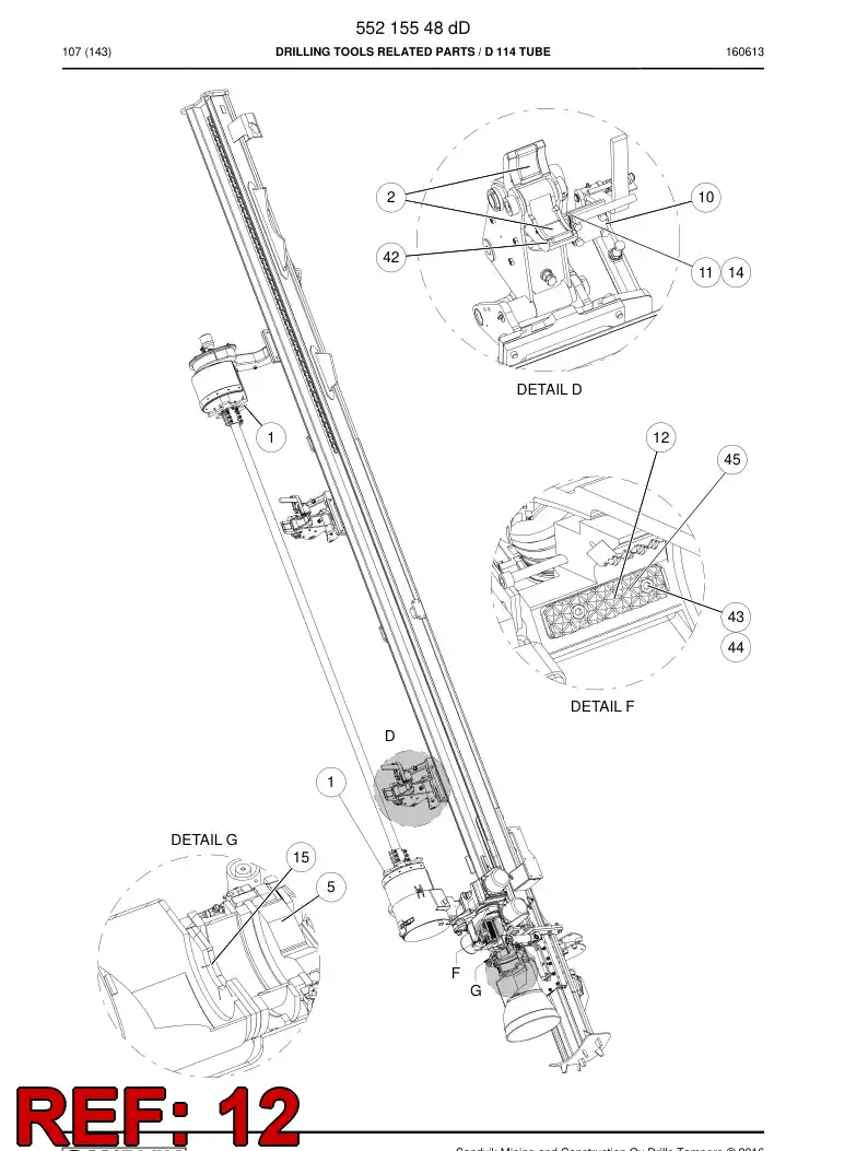 BG00338144a BG 003 381 44a Jaw Plate - Sandvik Technical Drawing