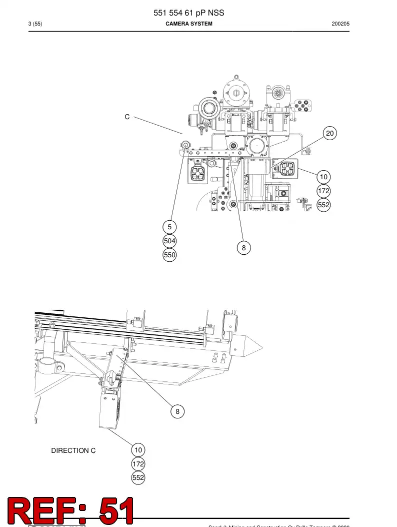 BG00338304b BG 003 383 04b Charger, Battery - Sandvik Technical Drawing