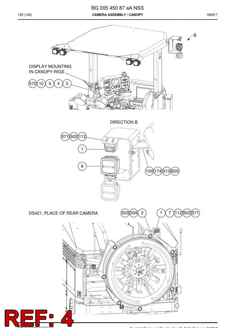 BG00338406a BG 003 384 06a Monitor - Sandvik Technical Drawing