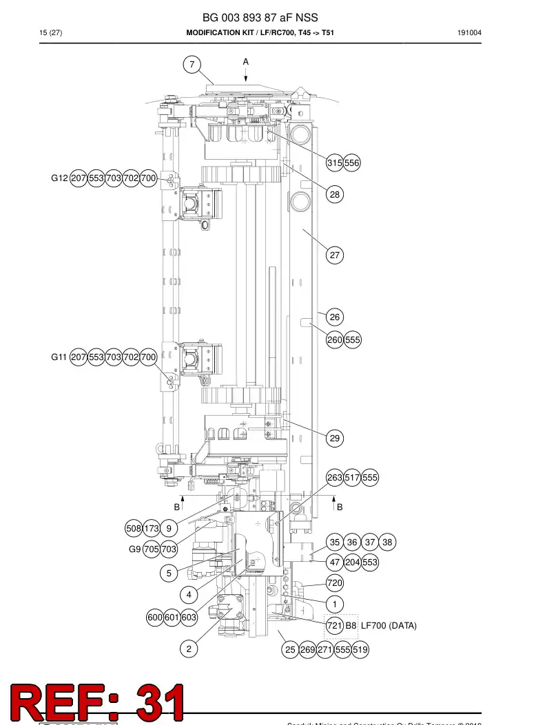BG00338411b BG 003 384 11b Jaw - Sandvik Technical Drawing