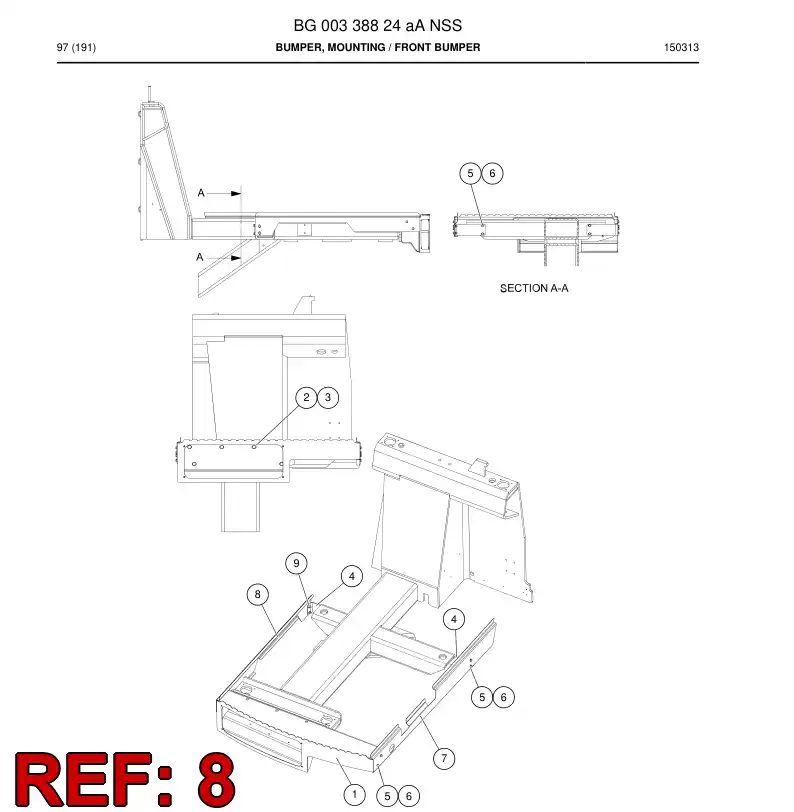 BG00339193a BG 003 391 93a Plate - Sandvik Technical Drawing