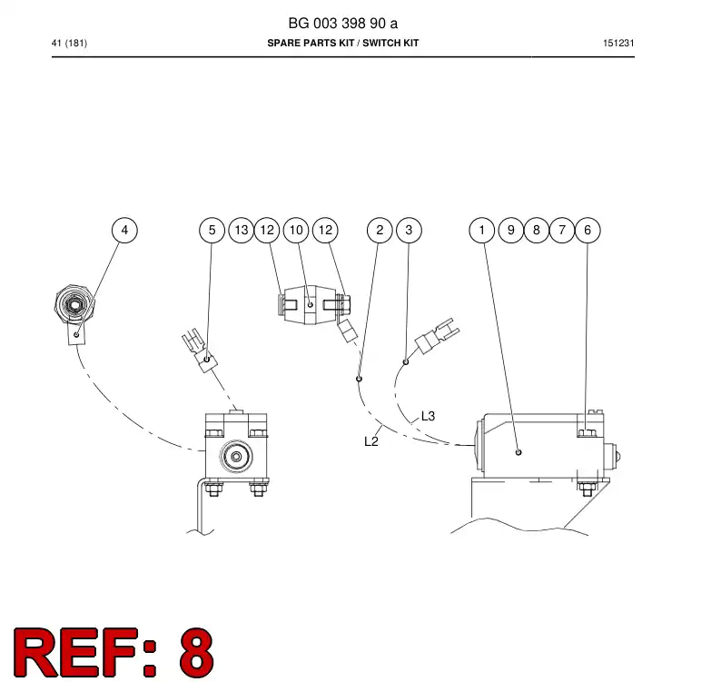 BG00339816a BG 003 398 16a Washer - Sandvik Technical Drawing