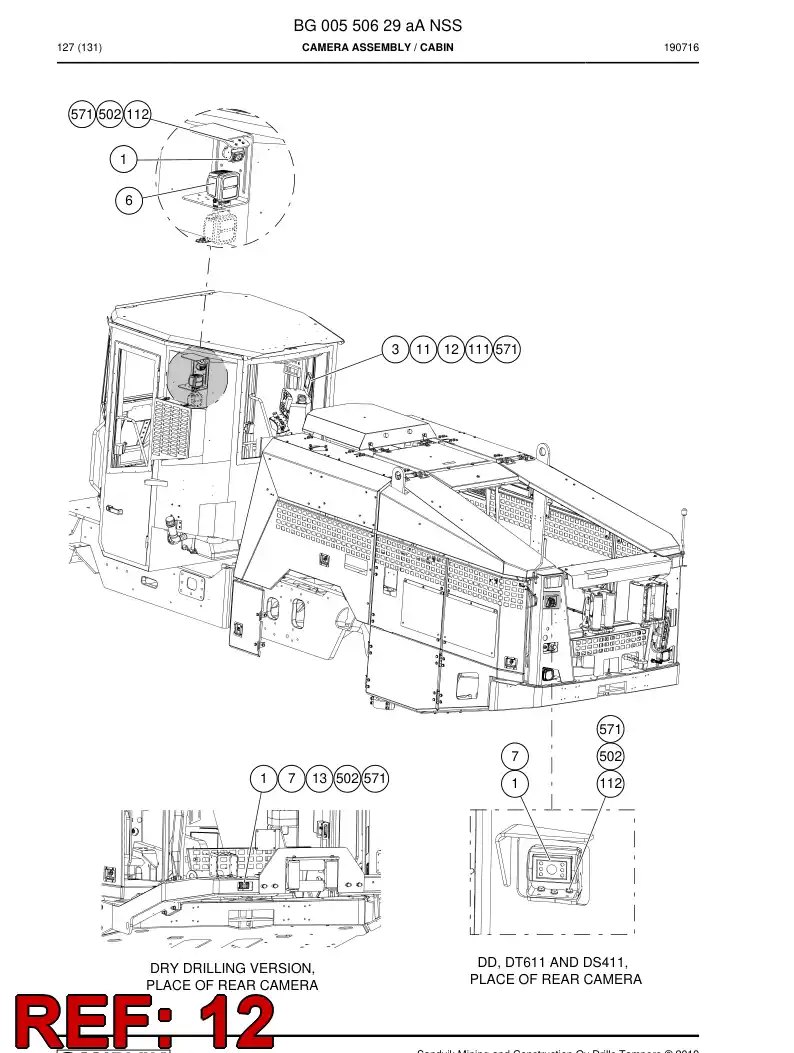 BG00340224b BG 003 402 24b Plate, Mounting - Sandvik Technical Drawing