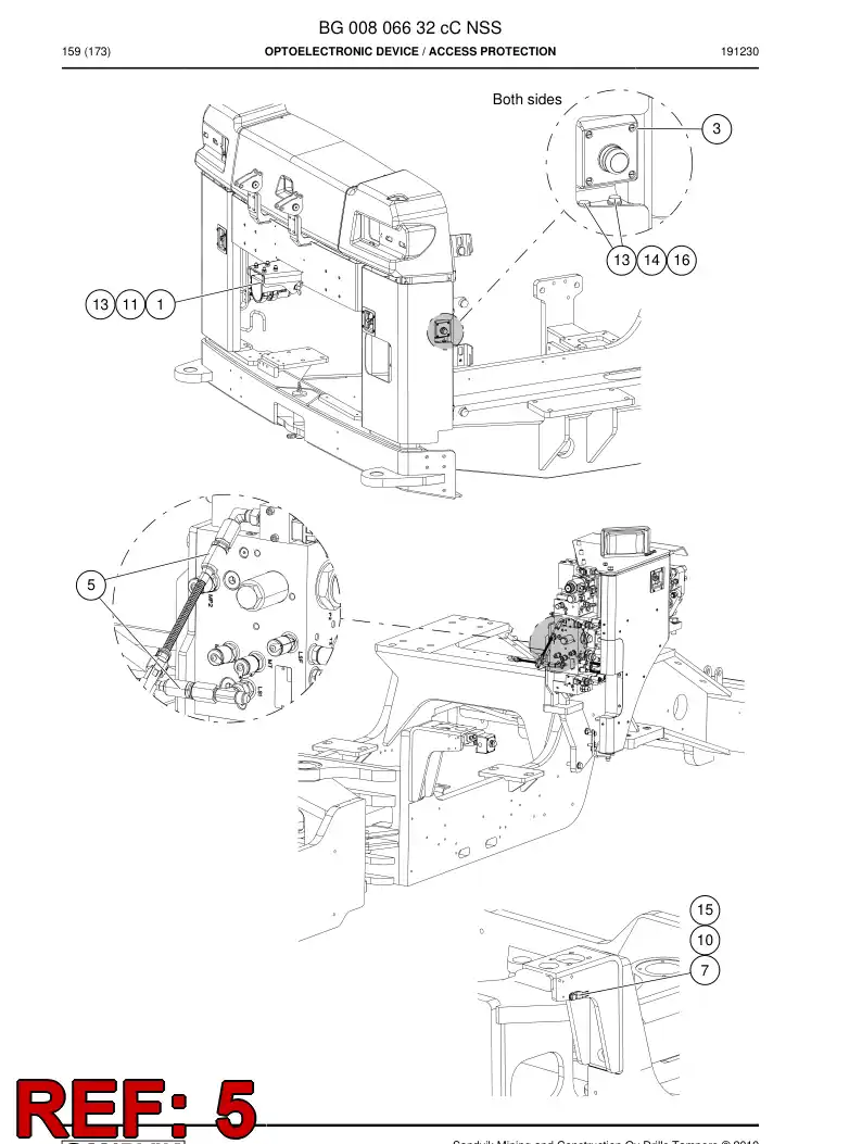 BG00340619a BG 003 406 19a Transmitter, Pressure - Sandvik Technical Drawing
