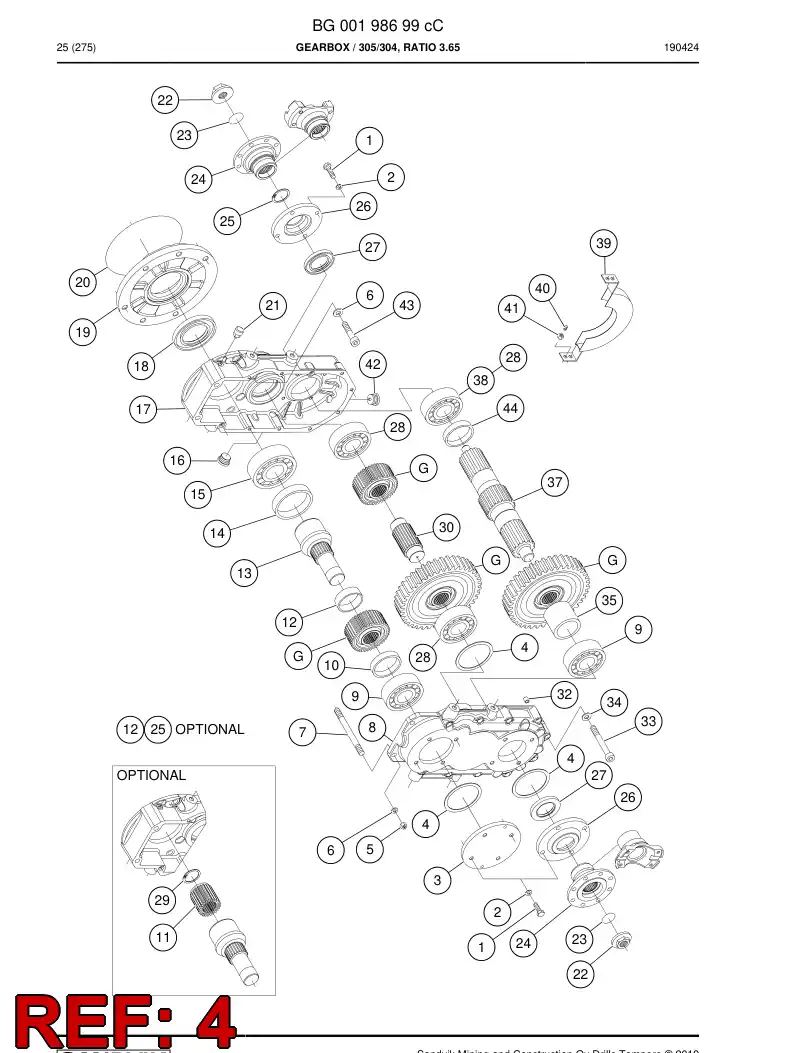 BG00341397a BG 003 413 97a Shim Kit - Sandvik Technical Drawing