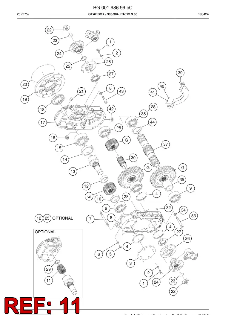 BG00341398a BG 003 413 98a Bushing - Sandvik Technical Drawing