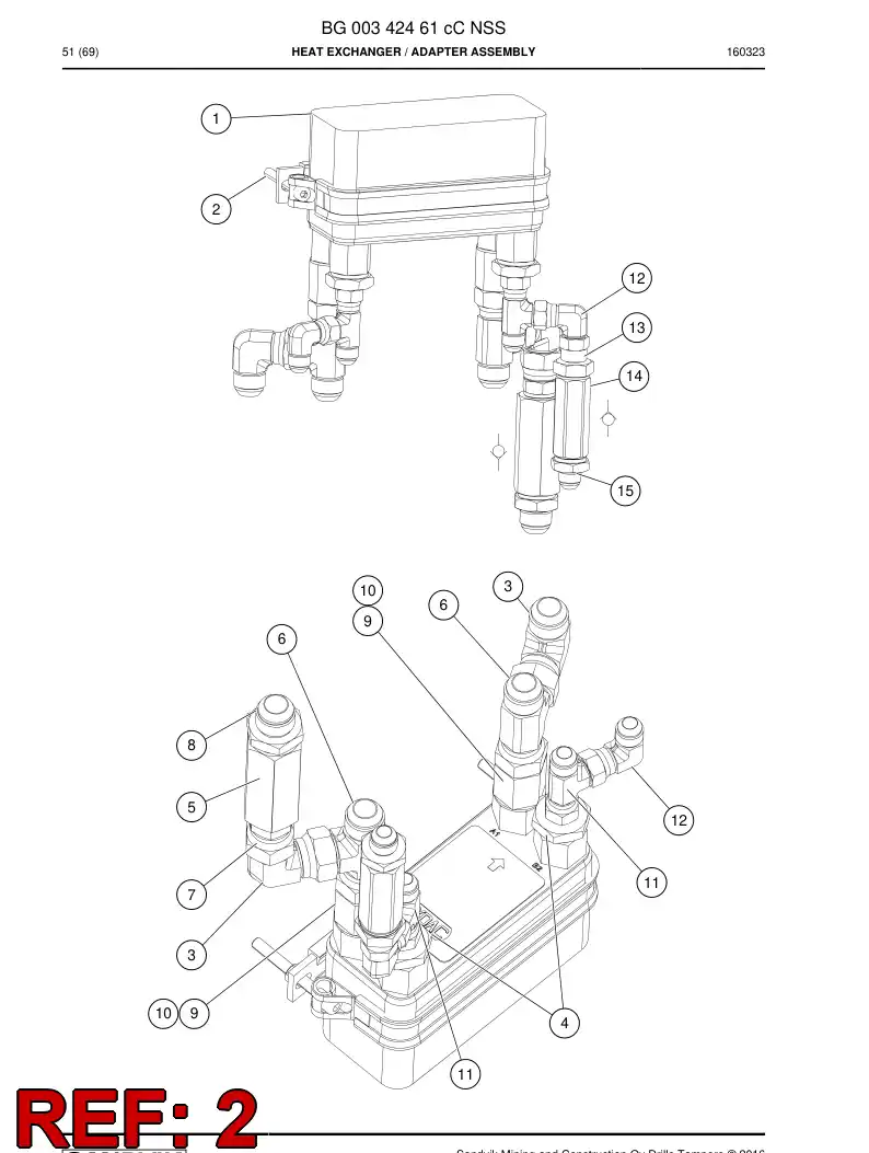 BG00342251a BG 003 422 51a Clamp - Sandvik Technical Drawing