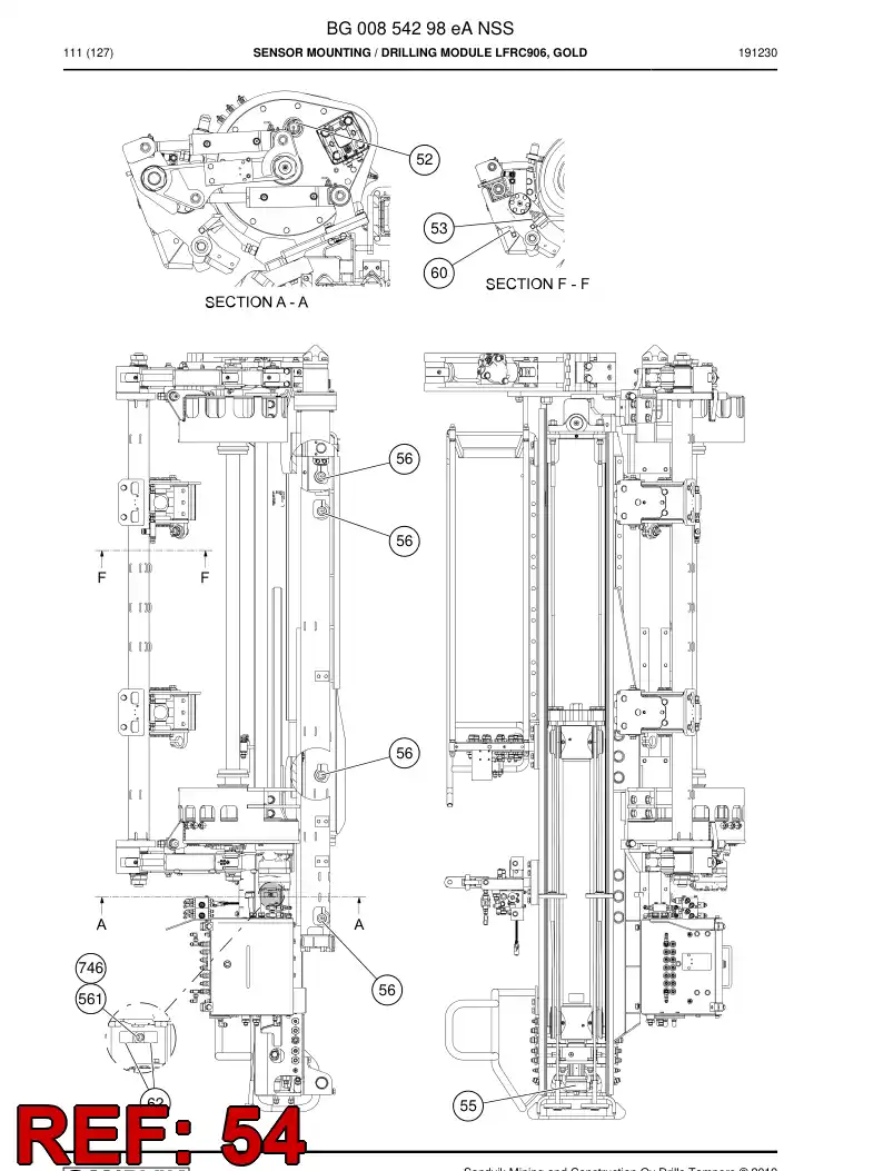 BG00342350d BG 003 423 50d Cable, Prewired Plug - Sandvik Technical Drawing