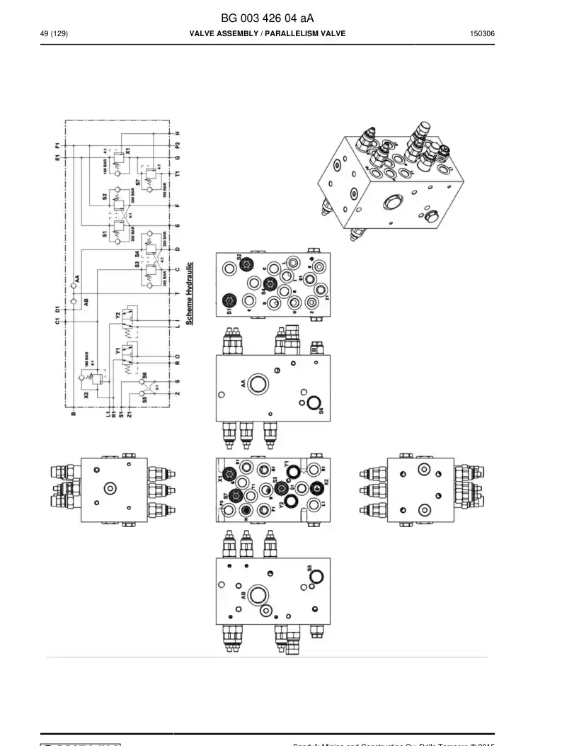 BG00342719a BG 003 427 19a Cartridge, Check Valve - Sandvik Technical Drawing