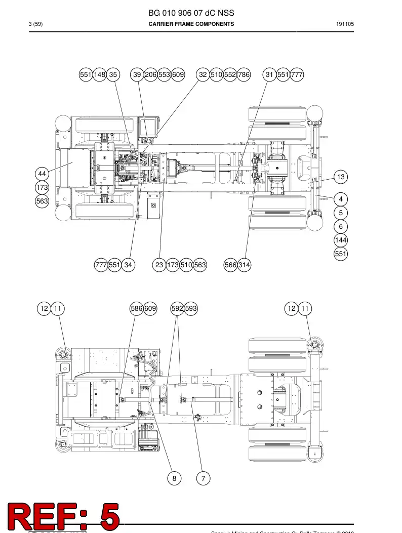BG00342722a BG 003 427 22a Pin - Sandvik Technical Drawing