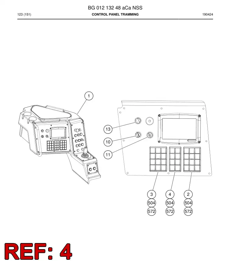 BG00343251a BG 003 432 51a Keyboard - Sandvik Technical Drawing