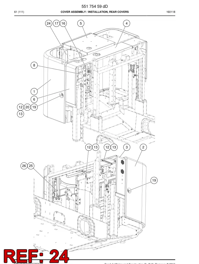 BG00344254a BG 003 442 54a Support - Sandvik Technical Drawing