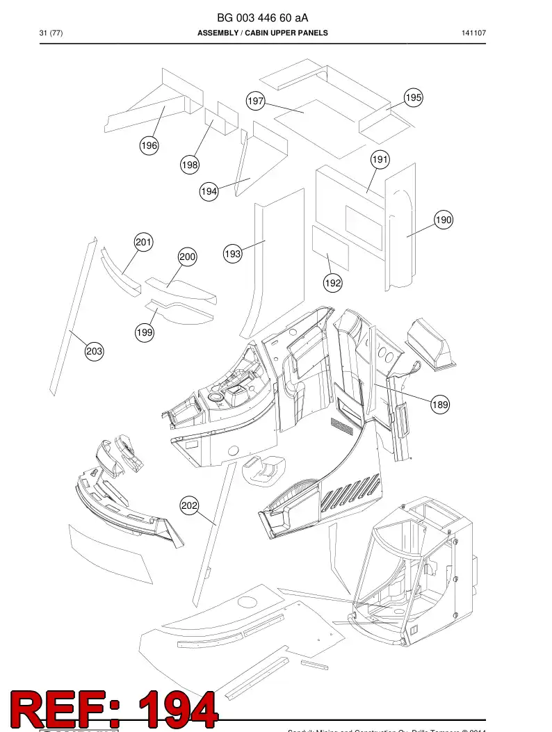 BG00345297a BG 003 452 97a PRING - Sandvik Technical Drawing