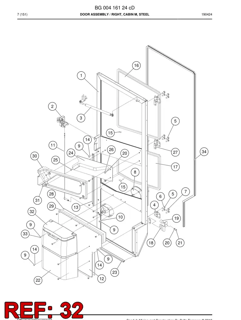 BG00345355a BG 003 453 55a Case - Sandvik Technical Drawing